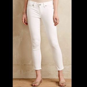 Paige Verdugo Cropped Ankle White Jean